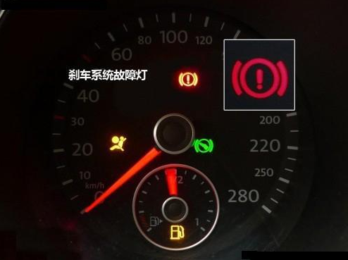 刹车油(制动液)少了会出现什么现象,故障灯会亮灯吗