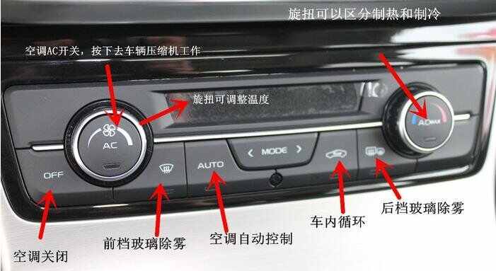 帝豪gl空调使用说明,帝豪gl空调按键使用说明高清图片