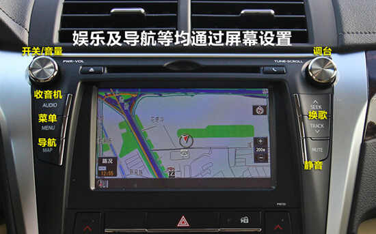 丰田凯美瑞中控台按钮图解,丰田凯美瑞中控台说明图解