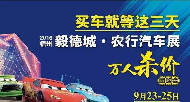 2016梧州毅德城.农行汽车展