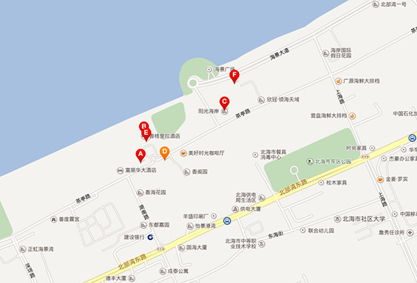 北海车展交通路线指引