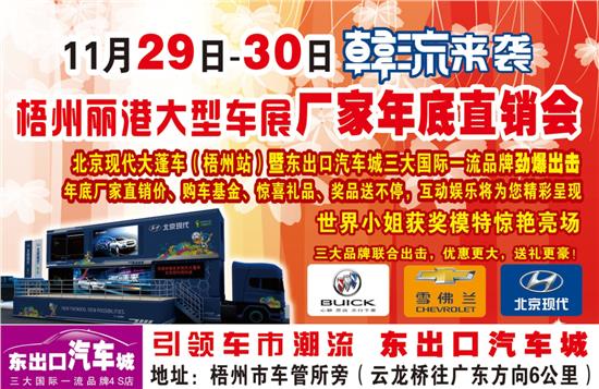 梧州丽港大型车展即将开幕